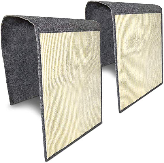 Navaris Cat Scratch Mat Sofa Shield - Natural Sisal Furniture Protector Scratching Pad for Cats - Scratch Carpet for Bed, Chair, Couch, Seat, Stairs