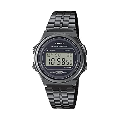 Casio Digital Black Dial Unisex-Adult Watch-A171WEGG-1ADF