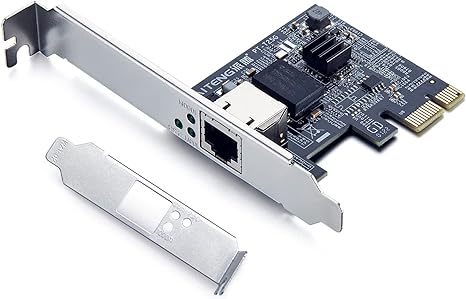 10Gtek 100M/1000M/2.5G NIC Network Card,Single RJ-45 Port,with Realtek RTL8125 Controller,Support Windows Server/Ubuntu/Centos/Debian