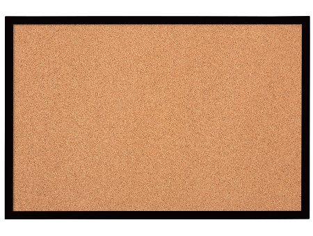 Quartet Cork Bulletin Board, 2'x3', Black Frame (MWDB2436-BK)