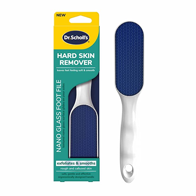 Dr. Scholl's Hard Skin Remover Nano Glass Foot File - Callus Remover, Foot Scrubber