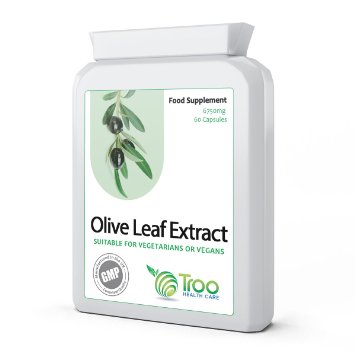 Olive Leaf Extract 6750mg 60 Capsules - Daily Supplement to Support Healthy Immune System, Balanced Blood Sugar, Healthy Circulation, Balanced Cholesterol and Help Provide Energy