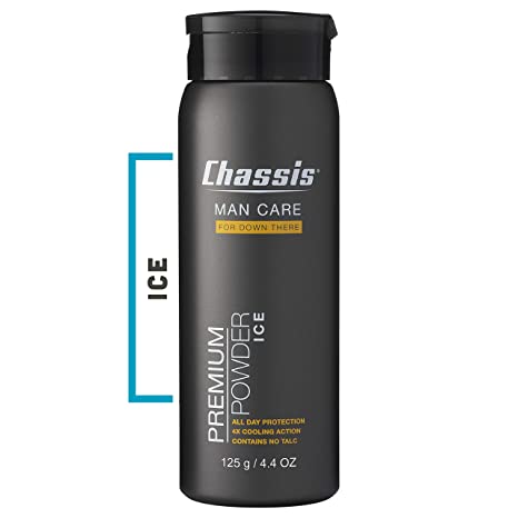 Chassis Premium ICE Body Powder for Men - With Extra Cooling Sensation and Fresh Scent