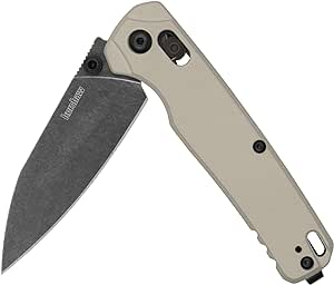 Kershaw Bel Air Pocket Knife, Made in The USA, 3.4 inch CPM MagnaCut Steel Blade, EDC Design, Duralock Locking Mechanism, Manual Folder, Pocketclip