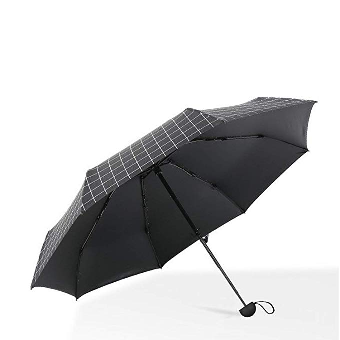 ABCCANOPY Umbrella Compact Rain&Wind Teflon Repellent Umbrellas Sun Protection with Black Glue Anti UV Coating Travel Auto Folding Umbrella, Blocking UV 99.98%