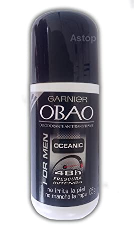 Obao Oceanic 24h Protection Deodorant Roll On for Men by Garnier 2.3 oz (6 Pack). iwgl