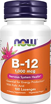 Now Foods Vitamin B-12, 1000 mcg, 100 Lozenges