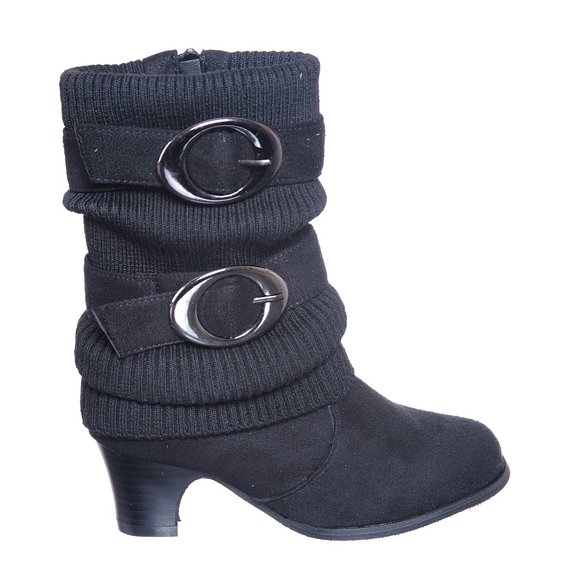 Slouchy Sweater Mid Calf Boot for Girls