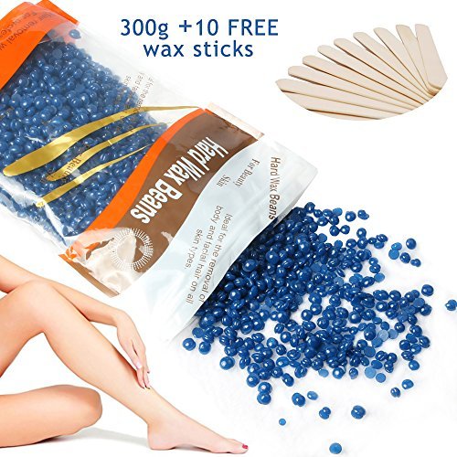 PrettyDiva Chamomile Depilatory Wax Beads 300g Hard Wax Beans for Hair Removal (Stripless) - Security Assurance