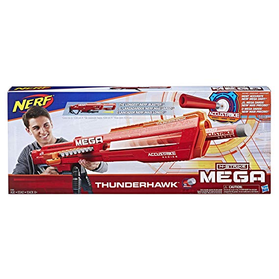 Nerf E0440EU4 N-Strike Mega AccuStrike Series Thunderhawk, Multi-Colour