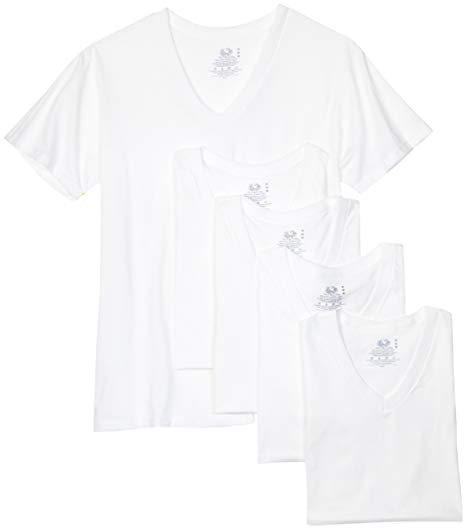 Fruit of the Loom Men's V-Neck Tee (Pack of 5)