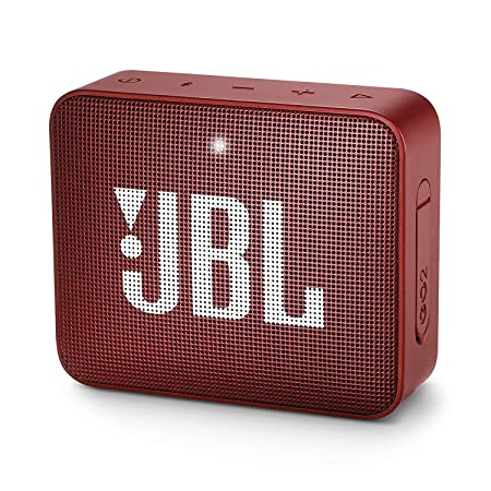 JBL Go 2 Portable Waterproof Bluetooth Speaker with mic (Ruby Red)