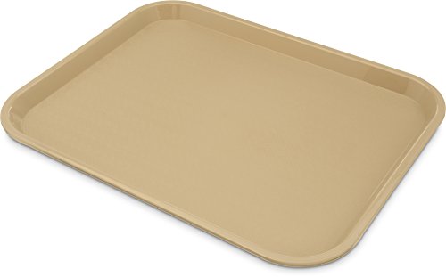 Carlisle CT141806 Café Standard Cafeteria / Fast Food Tray, 14" x 18", Beige (Pack of 12)