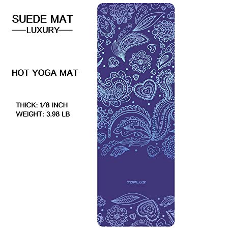 TOPLUS Yoga Mat, Upgraded Non-Slip Texture Pro Yoga Mat Eco Friendly Exercise & Workout Mat with Carrying Strap - for Yoga, Pilates and Floor Exercises (1/4-1/8 inch)