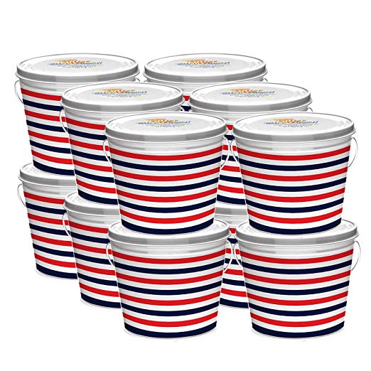 Cutter Citro Guard Candle, Bucket, American Stripe, 17-Ounce, 12-Pack