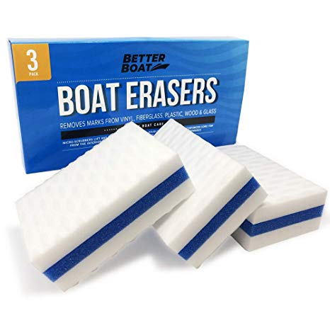 Premium Boat Scuff Erasers | Magic Boating Accessories for Cleaning Black Streak Deck Marks and More