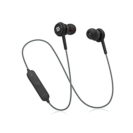 Portronics Harmonics 224 POR-1156 Wireless Bluetooth 5.0 Sports Headset with High Bass, Powerful Audio Drivers Comfort Fit, Supreme Sound, Built-in Mic for Calls, All Android & iOS Devices, Black