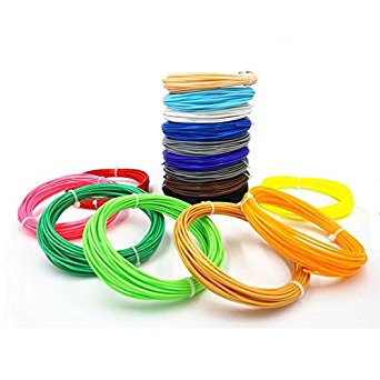 Suptikes 262ft 3D Pen Filament Refills 1.75mm PLA - with Total of 16 Different Colors in 16.4 Foot Lengths