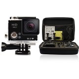 GeekPro 20 Plus Sports Camera Bundle with Battery Bag and Accessories 15 Items