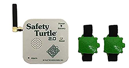 New Safety Turtle 2.0 Pet Immersion Pool/Water Alarm Kit - 2 Petbands