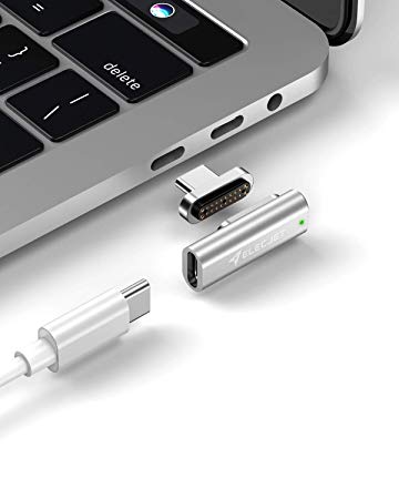 ELECJET MagJet S, 20 Pin Magnetic USB C Adapter, 100W Fast Charging,10 Gbps Data Transfer, RJ45 Gigabit Ethernet Connection, 4K Video @ 60Hz for New MacBook Pro/Air and Any USB C Devices