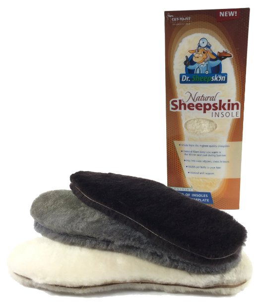 Dr. Sheepskin Insoles, Cream