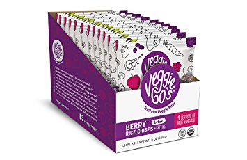 Veggie-Go's Organic Fruit Snack Bites Berry Crisp - (12 Packs – Net Wt. 6 oz.)