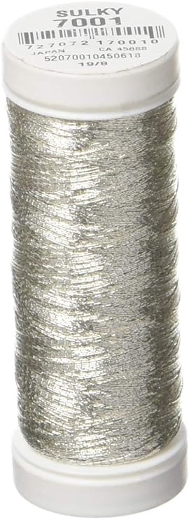 Sulky 142-7001 Metallic Thread, Silver