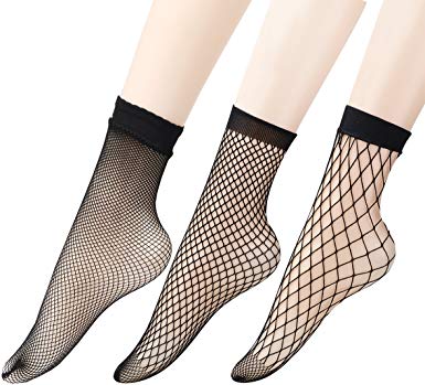 Epeius Women's Lace Fishnet Ankle Socks