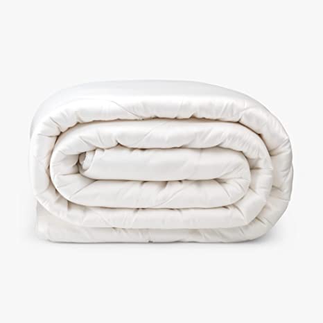 Breezy 100% Bamboo Comforter, Organic Fluffy and Soft Down Alternative Duvet Insert (King / All Seasons)