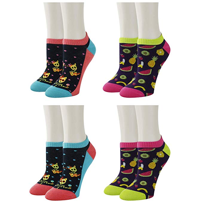 Women's Funny Cotton Ankle Socks Flamingo Unicorn Sloth Shark Low Cut Socks