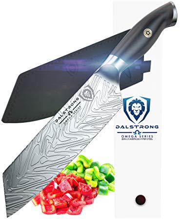 DALSTRONG Santoku Knife - Omega Series - 7" - BD1N Steel - w/Sheath