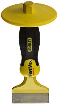 Stanley 16-334 2-3/4-Inch X 8-1/2-Inch FatMax Masons Chisel with Bi-Material Hand Guard