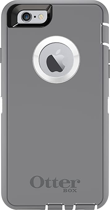 OtterBox Defender Series 3 Layer Belt-clip Holster Case for iPhone 6 Retail Packaging - White/Grey