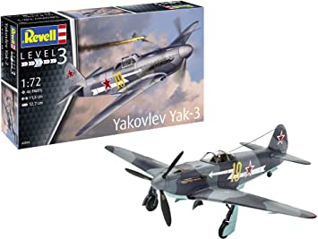 Revell GmbH 03894 Yakovlev Yak-3 Plastic Model Kit, Green, 1:72