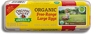 Organic Valley, Organic Omega-3 Free-Range Large Brown Eggs - 1 Dozen (12 ct)