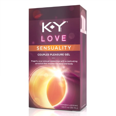 K-Y Love Pleasure Gel Intimate Lubricant, Sensuality Couples, 1.69 Ounce