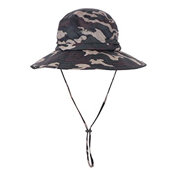 Anyoo Outdoor Boonie Hat Breathable Wide Brim Summer Sun Cap UV Protection Fishing Camouflage Hat for Men and Women,Waterproof for Hiking Camping Outdoor Adventures
