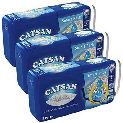 Catsan Smart Pack Cat Litter 6 Inlays Tray Liners Dust-Free