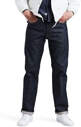 Levi's Men's 501 Original Fit Jeans (Also Available in Big & Tall), Rigid, 31W x 34L, Shrink-To-Fit