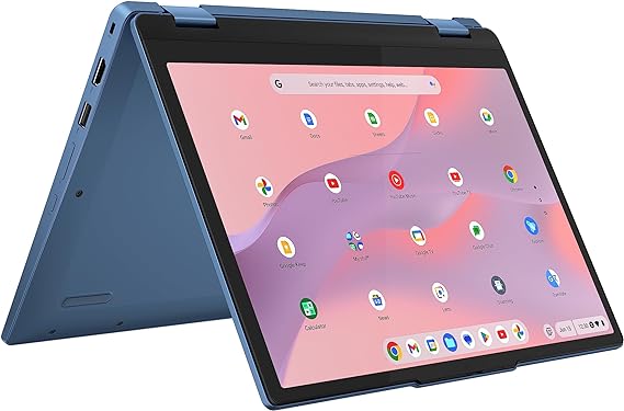 Lenovo IdeaPad Flex 3 Chromebook 12 Inch WUXGA Convertible Touchscreen Laptop - (Intel N100, 8GB RAM, 128GB eMMC, ChromeOS) - Abyss Blue