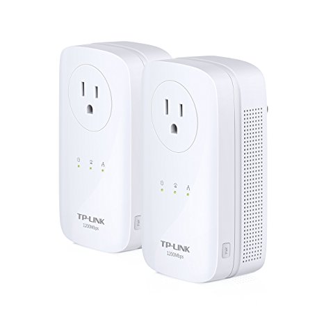 TP-Link TL-PA8030P KIT AV1200 3-Port Gigabit Passthrough Powerline Starter Kit