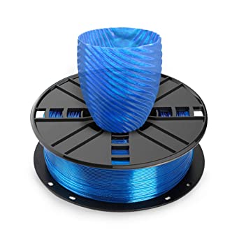 NOVAMAKER PETG Filament 1.75 ，Transparent Blue PETG 3D Printer Filament 1.75mm Dimensional Accuracy  /- 0.02mmwith Vacuum Sealed Fit Most FDM Printer