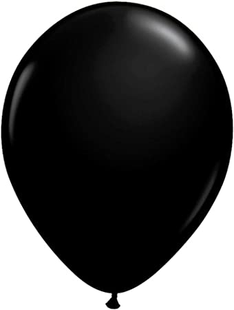 Qualatex 16" Round Balloons, Onyx Black - Pack of 20