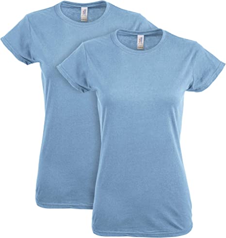 Gildan Women's Softstyle Cotton T-Shirt, Style G64000l, 2-Pack