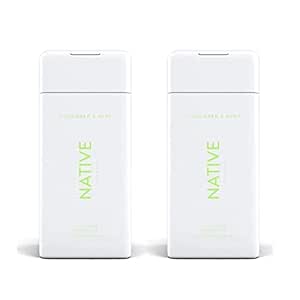 Native, Cucumber and Mint Body Wash 11.5 oz Bottles x2