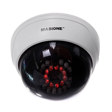 Masione® Indoor CCTV Fake Dummy Dome Security Camera with IR LEDs