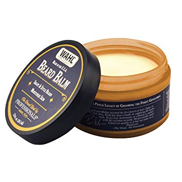 Wahl Beard Balm for Grooming with Essential Oils for Beard Shine, Polishing & Styling – Manuka Oil, Meadowfoam Seed Oil, Clove Oil & Moringa Oil – 2 Oz