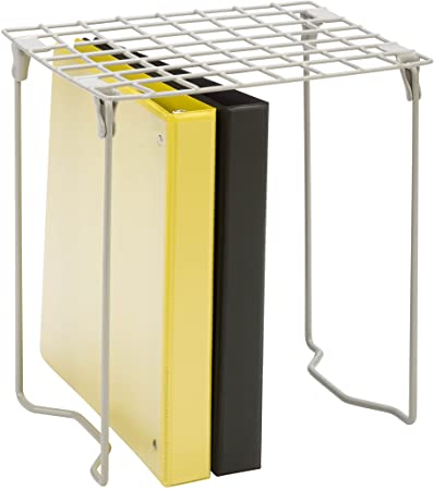 Honey-Can-Do BTS-06607 Freestanding Folding Steel Locker Shelf, Silver, 11L x 9.25W x 12.75H