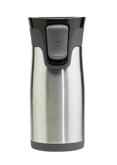 Contigo Autoseal Aria Vacuum Insulated Stainless Steel Travel Mug, 10-Ounce, Charcoal